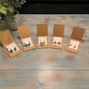 Cute Cactus Earring Bundle